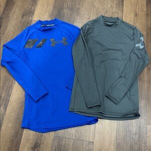 Under Armour Blue and Black Long Sleeve lot of 2